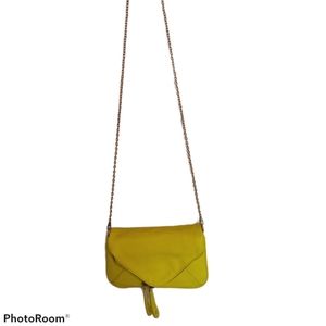 Neon Yellow Chain Purse
